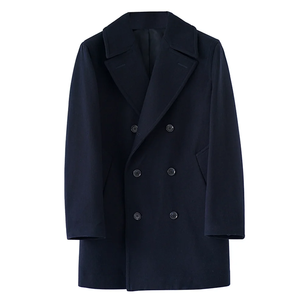 Men's Pea Coat Classic Navy Double-breasted Slim Thick Woolen Jacket for Autumn and Winter Men Vintage Clothing
Men's Pea Coat Classic Navy Double-breasted Slim Thick Woolen Jacket for Autumn and Winter Men Vintage Clothing
