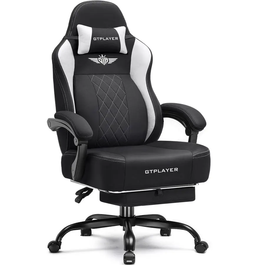 Big and Tall Gaming Chair Breathable Fabric Computer Chair with Strong Lumbar Support, Comfortable Office Chairs with Pocket Sp
Big and Tall Gaming Chair Breathable Fabric Computer Chair with Strong Lumbar Support, Comfortable Office Chairs with Pocket Sp