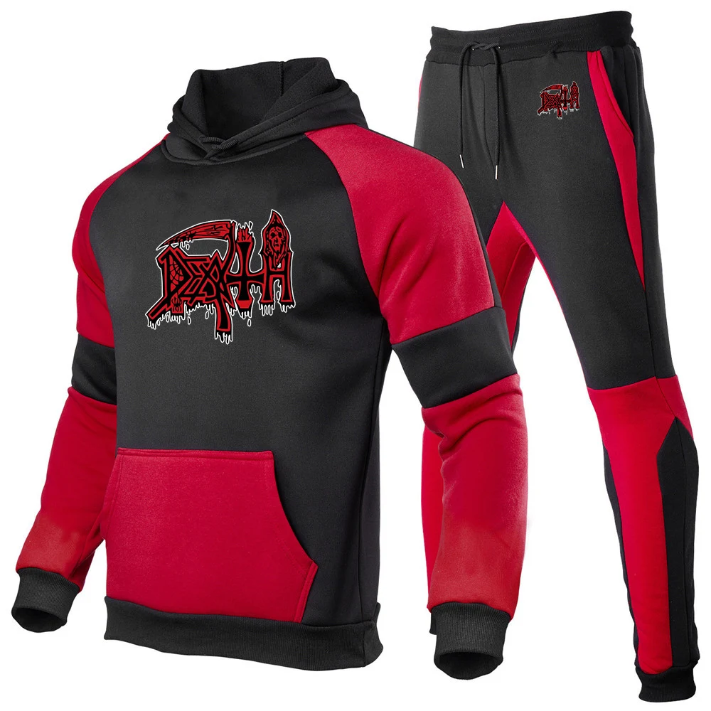 Heavy Metal Rock Band Death Logo Print 2026 Spring And Autumn Men's Patchwork Pocket Designer Pullover Hoodies Pants Suits
Heavy Metal Rock Band Death Logo Print 2026 Spring And Autumn Men's Patchwork Pocket Designer Pullover Hoodies Pants Suits