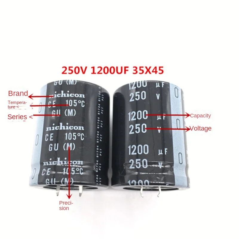 1PCS-20PCS 250V1200UF 35X45 Nichicon electrolytic capacitor 1200UF 250V GU series High quality
1PCS-20PCS 250V1200UF 35X45 Nichicon electrolytic capacitor 1200UF 250V GU series High quality