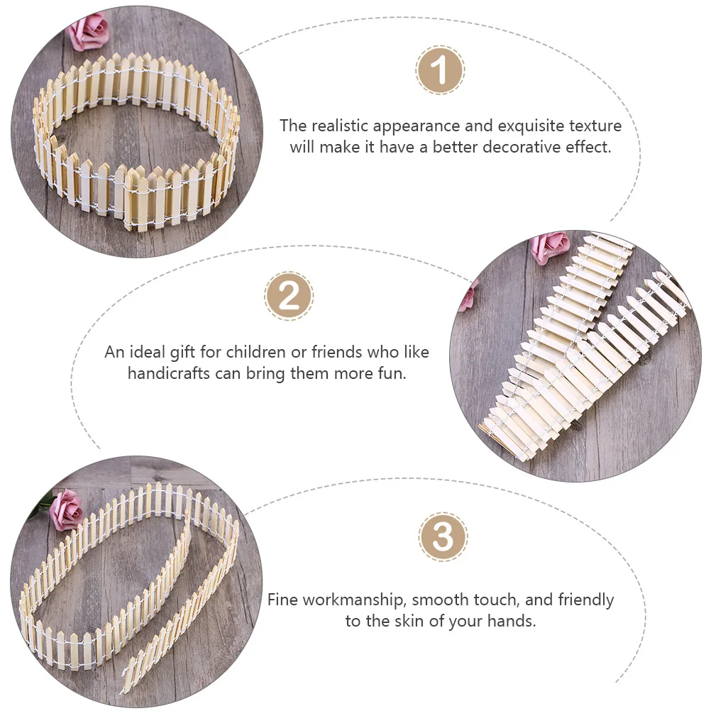 3pcs 100Cm X 5Cm Mini Fence Diy Dollhouse Decor Micro Plant Pot Gift For Handicraft Lovers Christmas Tree Fence Wood Picket 
3pcs 100Cm X 5Cm Mini Fence Diy Dollhouse Decor Micro Plant Pot Gift For Handicraft Lovers Christmas Tree Fence Wood Picket