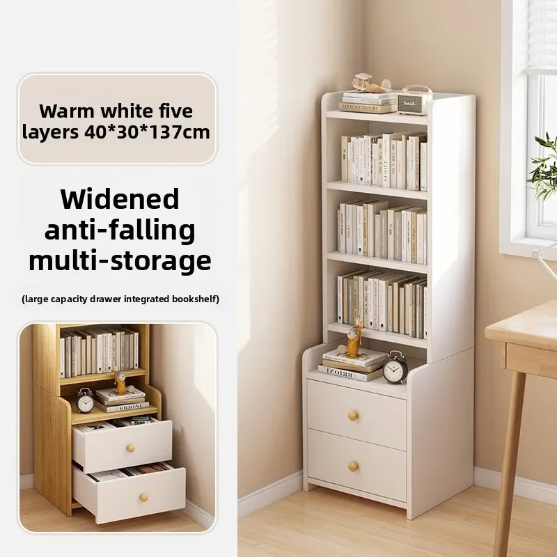 Bookshelf Floor-to-ceiling shelf Household simple wall multi-layer with pumping storage locker Bedroom bedside cabinet
Bookshelf Floor-to-ceiling shelf Household simple wall multi-layer with pumping storage locker Bedroom bedside cabinet