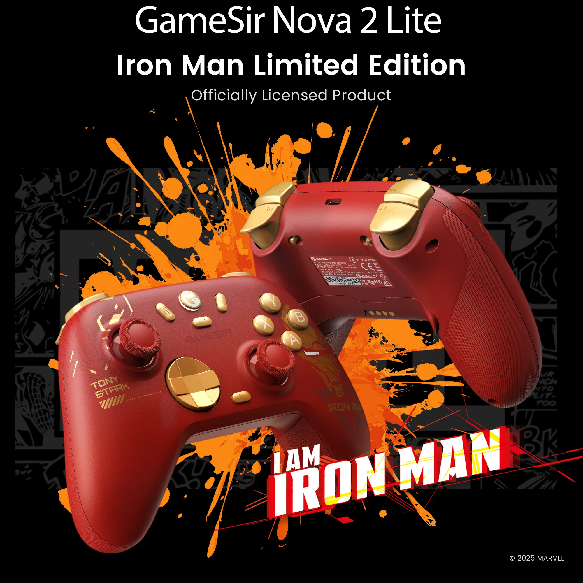 New GameSir Nova 2 Lite Iron Man Limited Controller for Nintendo Switch Steam iOS Android with Hall Effect Josticks
New GameSir Nova 2 Lite Iron Man Limited Controller for Nintendo Switch Steam iOS Android with Hall Effect Josticks