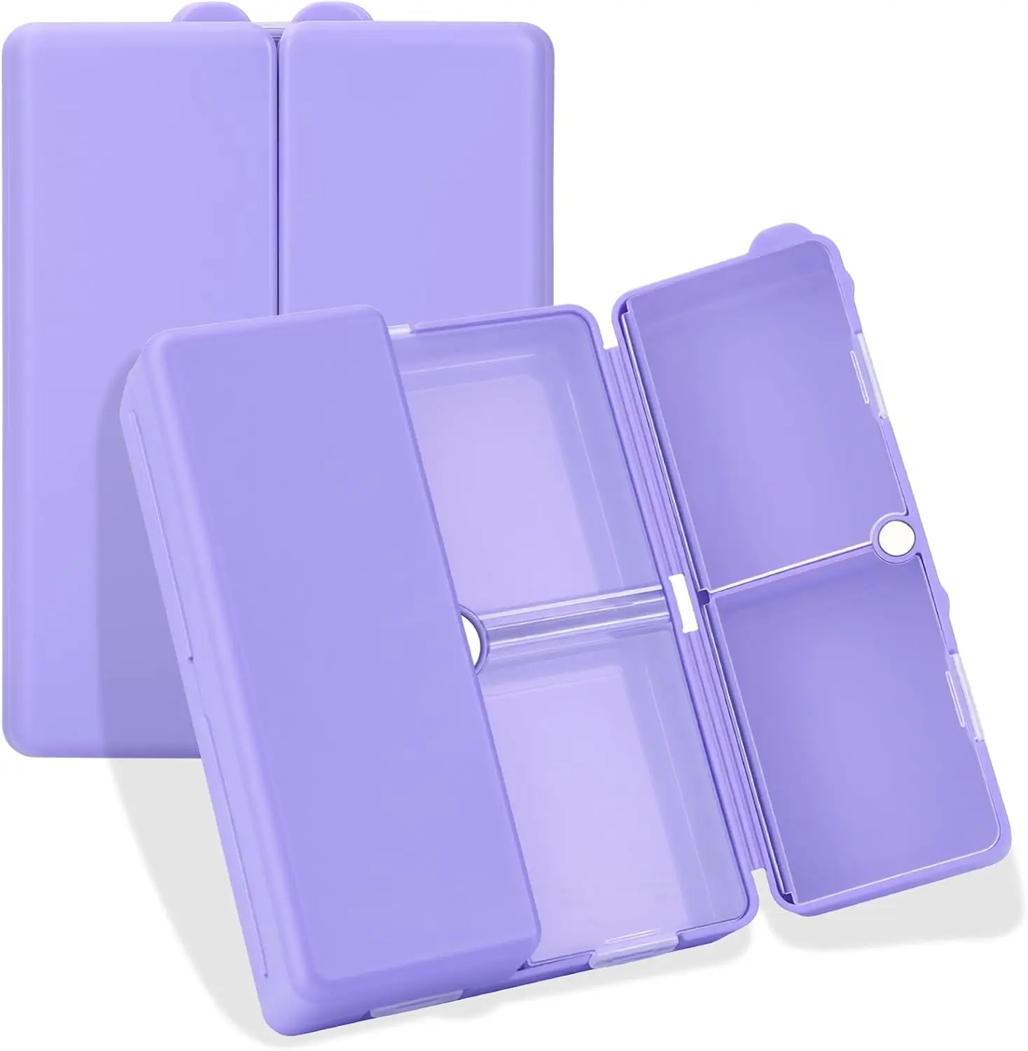 7-Compartment Foldable Pill Organizer, Large Travel Pill Box for Vitamins & Supplements, Magnetic Lock, Purple
7-Compartment Foldable Pill Organizer, Large Travel Pill Box for Vitamins & Supplements, Magnetic Lock, Purple