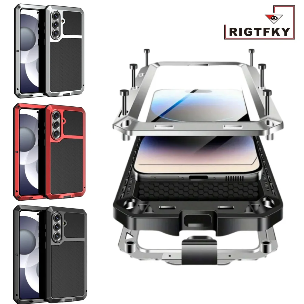 Heavy Duty Aluminum Metal Case For Samsung Galaxy S26 Ultra Plus Built-in Glass Screen Shockproof Armor Rugged Protection Cover
Heavy Duty Aluminum Metal Case For Samsung Galaxy S26 Ultra Plus Built-in Glass Screen Shockproof Armor Rugged Protection Cover