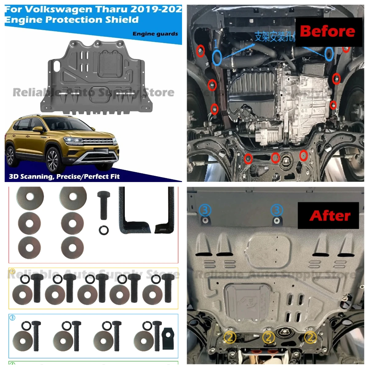 Премиум под защитой двигателя, антикоррозийная термостойкая нижняя защитная пластина автомобиля для Volkswagen Tharu 2019-2021
Премиум под защитой двигателя, антикоррозийная термостойкая нижняя защитная пластина автомобиля для Volkswagen Tharu 2019-2021