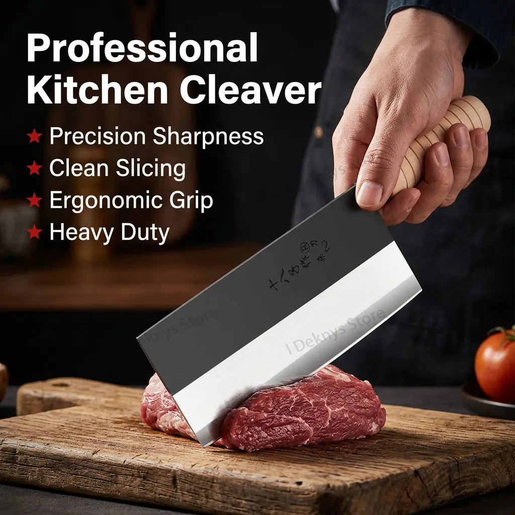 SHIBAZI Hand Forged Professional Chef Knife Carbon Steel Cleaver Butcher Knife Wooden Handle Meat Slicer Kitchen Knife
SHIBAZI Hand Forged Professional Chef Knife Carbon Steel Cleaver Butcher Knife Wooden Handle Meat Slicer Kitchen Knife