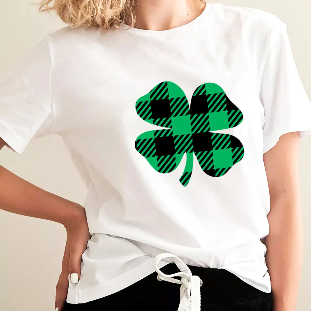 Plaid Shamrock St Patrick's Day Shirt New Arrival 100%Cotton Women Tshirt Unisex Summer Casual Short Sleeve Top Lucky Shirt
Plaid Shamrock St Patrick's Day Shirt New Arrival 100%Cotton Women Tshirt Unisex Summer Casual Short Sleeve Top Lucky Shirt