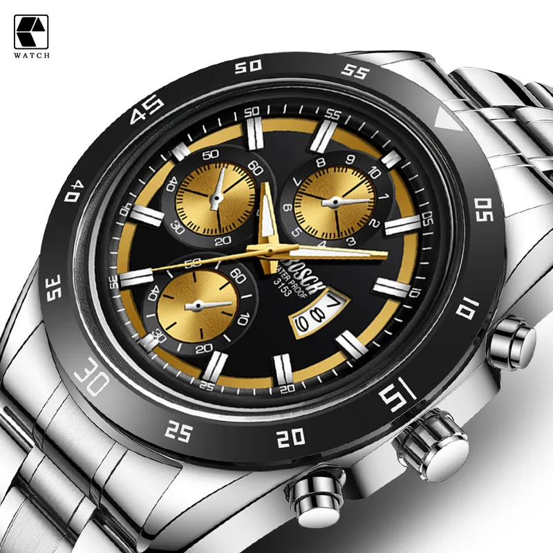 Men Watch Top Luxury Brand Big Dial Sport Watches Mens Chronograph Quartz Wristwatch Date Male Clock Relogio Masculino
Men Watch Top Luxury Brand Big Dial Sport Watches Mens Chronograph Quartz Wristwatch Date Male Clock Relogio Masculino
