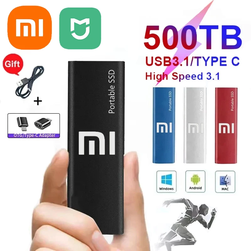 2024 новый оригинальный портативный SSD жесткий диск Xiaomi Mijia 256 ТБ 1 Тб внешний SSD жесткий диск Type C USB3.1 жесткий диск USB флеш-накопитель
2024 новый оригинальный портативный SSD жесткий диск Xiaomi Mijia 256 ТБ 1 Тб внешний SSD жесткий диск Type C USB3.1 жесткий диск USB флеш-накопитель