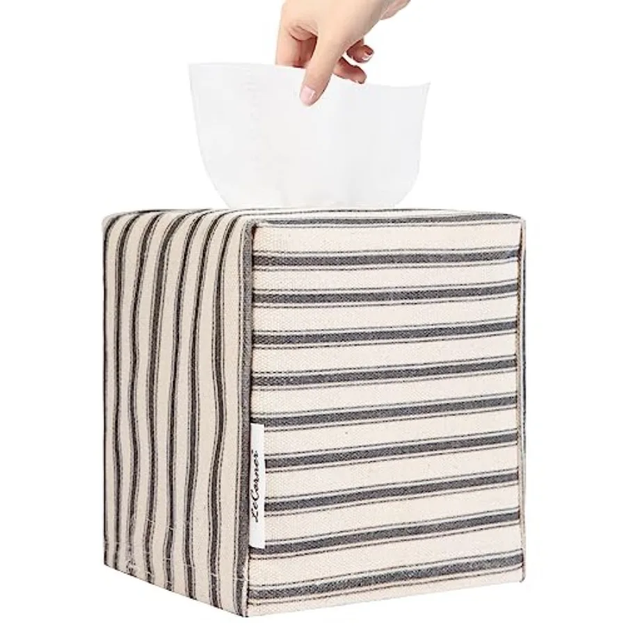 Tissue Box Cover, Fabric Tissue Box Holder Square, Stylish Toilet Paper Storage, Modern Bathroom Counter Organizer Decorations
Tissue Box Cover, Fabric Tissue Box Holder Square, Stylish Toilet Paper Storage, Modern Bathroom Counter Organizer Decorations