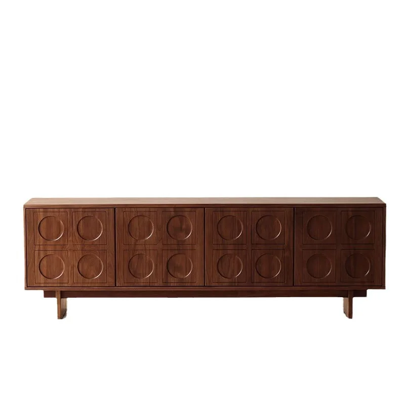 Nordic solid wood black walnut TV cabinet living room retro furniture North American cherry wood
Nordic solid wood black walnut TV cabinet living room retro furniture North American cherry wood