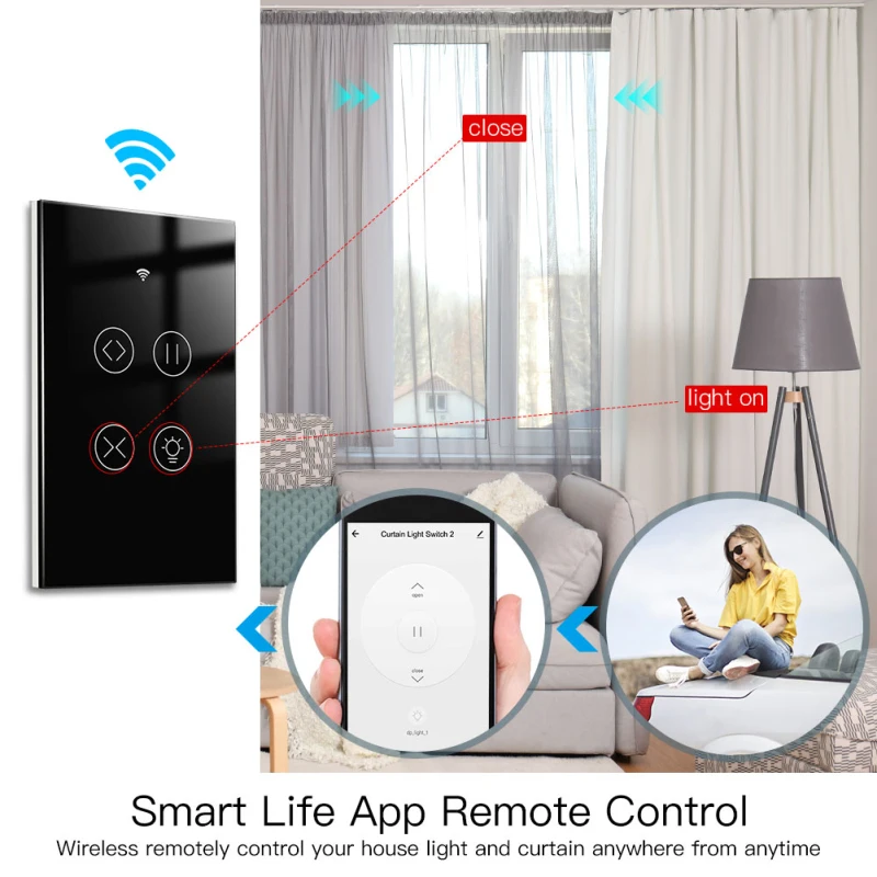 Light Touch Switch Waterproof Remote Control Voice Control Smart Life App -fi2.4ghz Backlight Switch Light Switch
Light Touch Switch Waterproof Remote Control Voice Control Smart Life App -fi2.4ghz Backlight Switch Light Switch