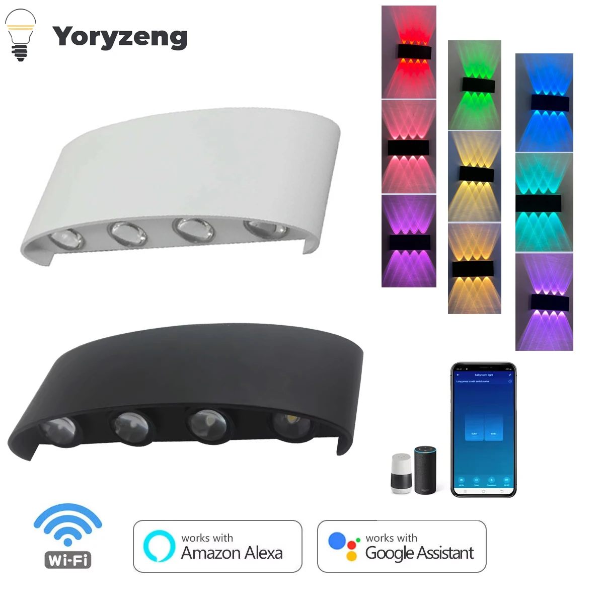 LED Wall Light Wifi RGBCW Dimmable Smart APP Control Bluetooth 6W 8W 6/8 Head Wall Lamp For Decorative Atmosphere Outdoor
LED Wall Light Wifi RGBCW Dimmable Smart APP Control Bluetooth 6W 8W 6/8 Head Wall Lamp For Decorative Atmosphere Outdoor