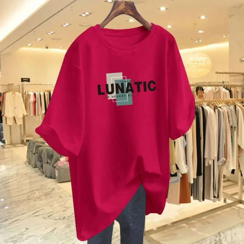Women Clothing Letter Vintage Printed T-shirt Summer Short Sleeve Causal Basic All Cotton Top Pullovers
Women Clothing Letter Vintage Printed T-shirt Summer Short Sleeve Causal Basic All Cotton Top Pullovers
