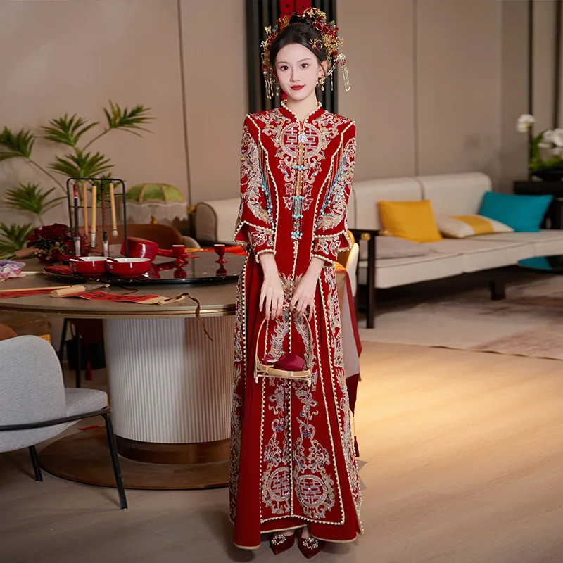 Chinese Ancient Xiuhe Clothing 2023 Wedding Dresses Traditional Bridal Gown Sets Wedding Party Gown Vestidos De Novia
Chinese Ancient Xiuhe Clothing 2023 Wedding Dresses Traditional Bridal Gown Sets Wedding Party Gown Vestidos De Novia