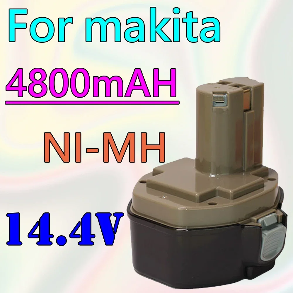 14.4V NI-MH 4800mAh Replacement Battery for Makita Battery 14.4V PA14 1420 1422 1433 1434 1435 1435F 192699-A
14.4V NI-MH 4800mAh Replacement Battery for Makita Battery 14.4V PA14 1420 1422 1433 1434 1435 1435F 192699-A