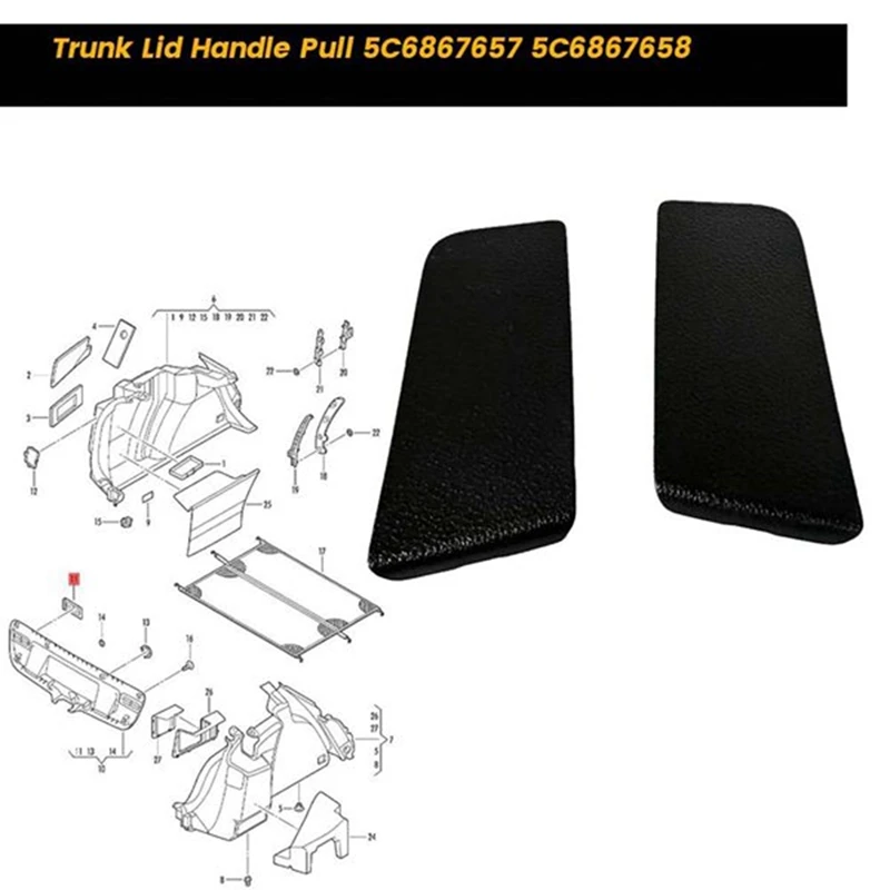 Внутренняя ручка багажника автомобиля 5C6867657 5C6867658 для Volkswagen Jetta 2011-2018
Внутренняя ручка багажника автомобиля 5C6867657 5C6867658 для Volkswagen Jetta 2011-2018