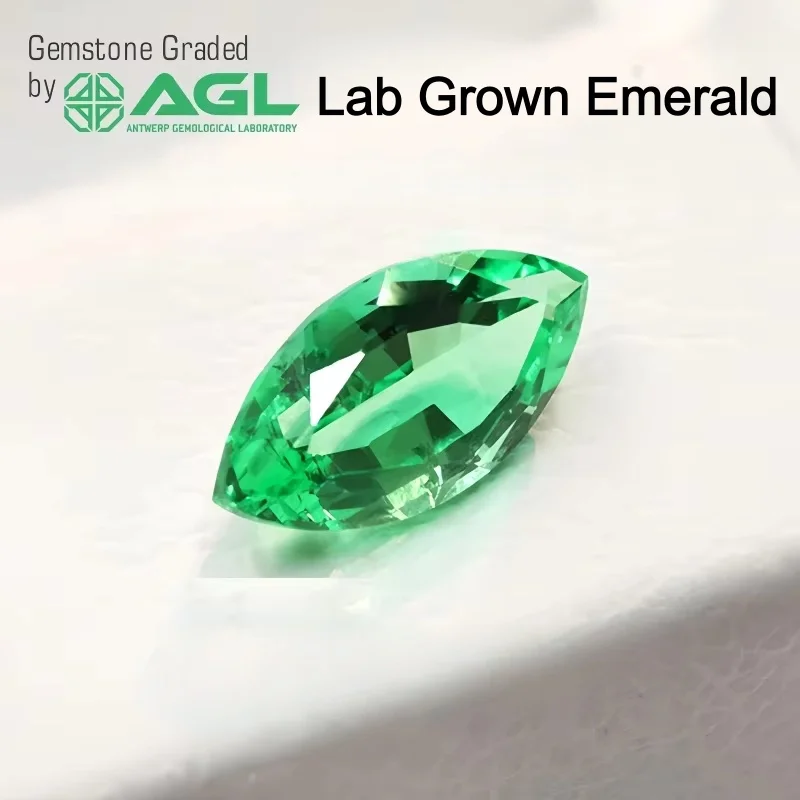 Lab Emerald Marquise Cut Laboratory Grown Gemstones for Diy Jewelry Muzo Green Verdant Green Emerald AGL certificate
Lab Emerald Marquise Cut Laboratory Grown Gemstones for Diy Jewelry Muzo Green Verdant Green Emerald AGL certificate