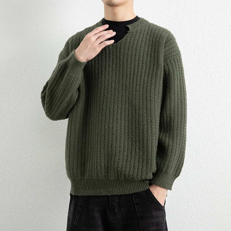 Men's Thiened Twist Knit Sweater Loose V-Ne Pullover Soft Comfortable Casual Sle Polyester Fiber Long Sve Sweater
Men's Thiened Twist Knit Sweater Loose V-Ne Pullover Soft Comfortable Casual Sle Polyester Fiber Long Sve Sweater