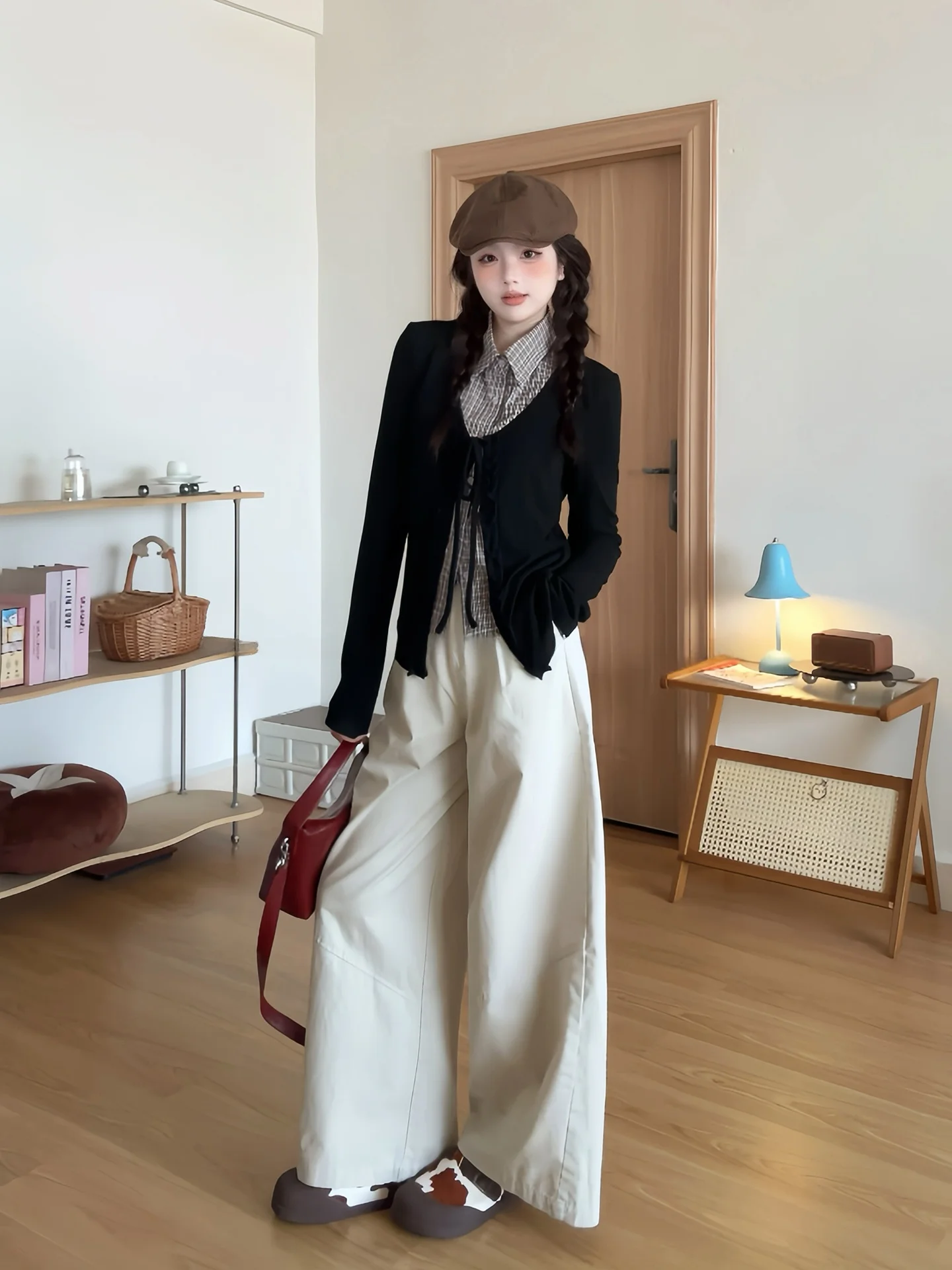 Свободные широкие брюки для женщин, повседневные, свободного кроя, весенне-летние, тонкие, в корейском стиле, с высокой талией, на молнии, из хлопка, прямого кроя
Свободные широкие брюки для женщин, повседневные, свободного кроя, весенне-летние, тонкие, в корейском стиле, с высокой талией, на молнии, из хлопка, прямого кроя