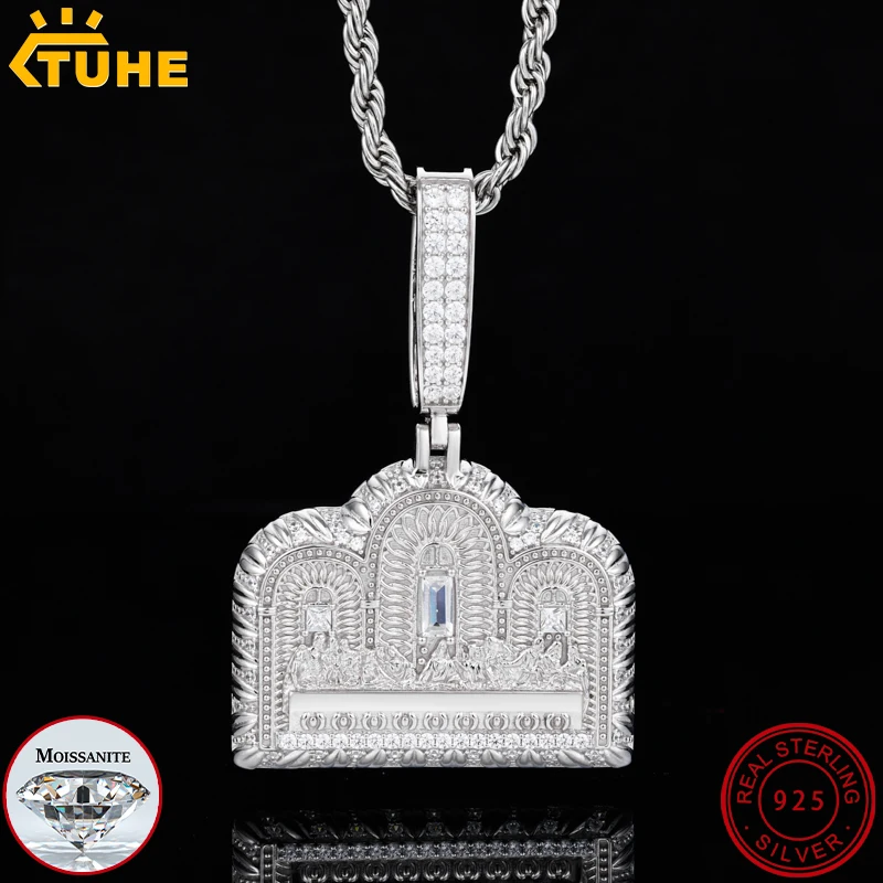 TUHE High Quality VVS1 Moissanite The Last Supper Pendant Necklace for Men18K Gold Plated/White Gold S925 Hip Hop Jewelry Gift
TUHE High Quality VVS1 Moissanite The Last Supper Pendant Necklace for Men18K Gold Plated/White Gold S925 Hip Hop Jewelry Gift