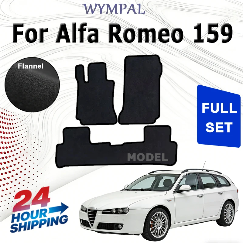 Nylon Car velour mats front for Alfa Romeo 159 sedan station wagon estate, Sportwagon (2006 2007 2008 2009-2011) -Black
Nylon Car velour mats front for Alfa Romeo 159 sedan station wagon estate, Sportwagon (2006 2007 2008 2009-2011) -Black