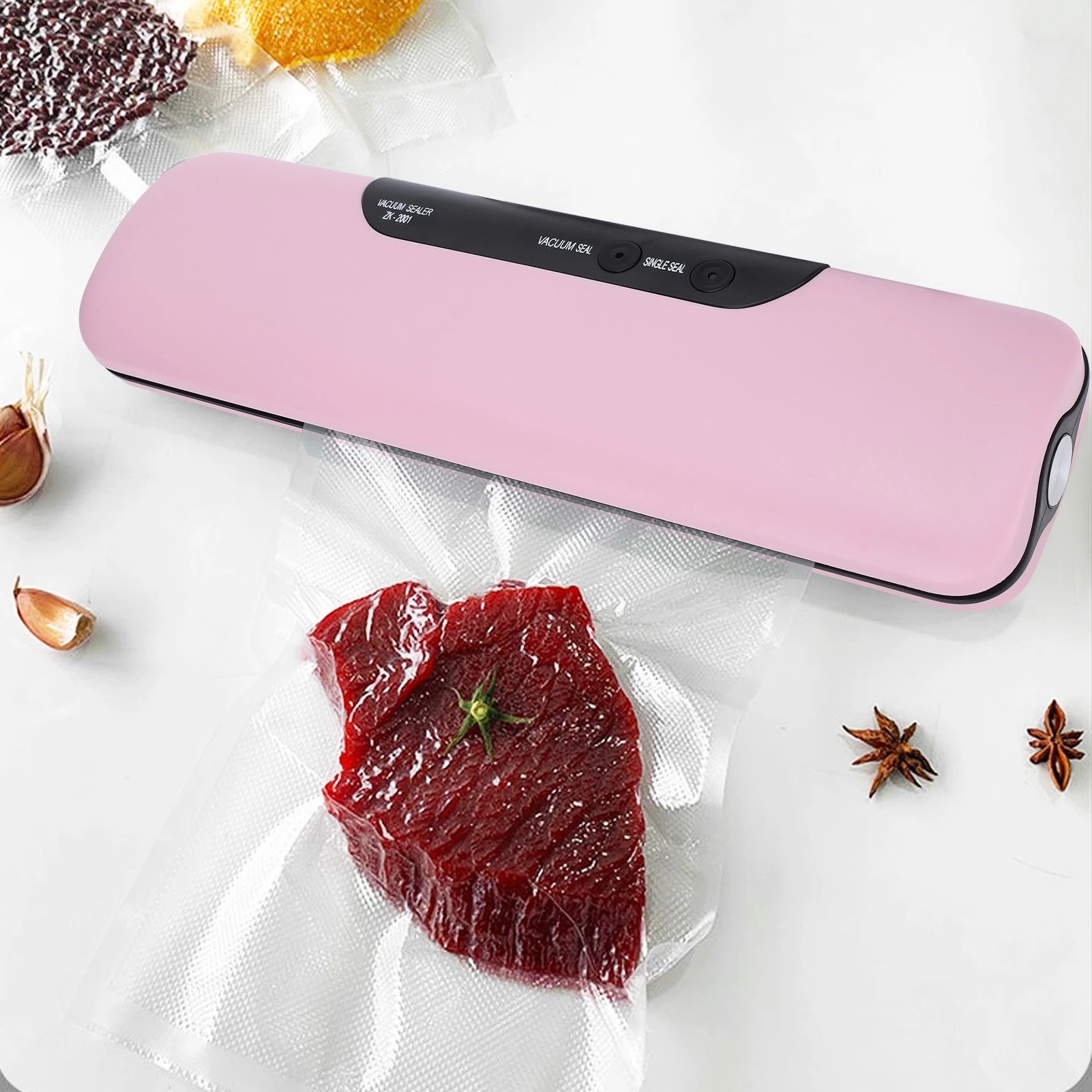 100W Vacuum Sealer Portable 60KPA Suction Vacuum Food Storage Machine
100W Vacuum Sealer Portable 60KPA Suction Vacuum Food Storage Machine