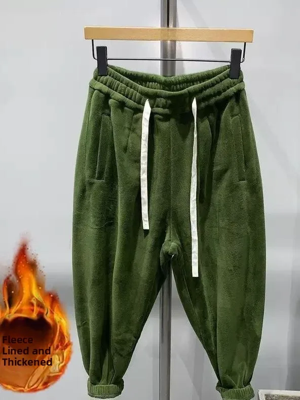 Men's Winter Fce Lined Harajuku Pants Casual Trousers Youth Polyester Fiber Straight Leg Sle Faionable Cuffed Sweatpants
Men's Winter Fce Lined Harajuku Pants Casual Trousers Youth Polyester Fiber Straight Leg Sle Faionable Cuffed Sweatpants