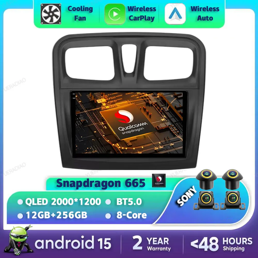 Автомобильный радиоприемник Android 15 для Renault Logan 2 2012-2022 Мультимедийный стерео проигрыватель Viedo 4G LTE 5G WIFI Головное устройство GPS NAVI Carplay BT
Автомобильный радиоприемник Android 15 для Renault Logan 2 2012-2022 Мультимедийный стерео проигрыватель Viedo 4G LTE 5G WIFI Головное устройство GPS NAVI Carplay BT