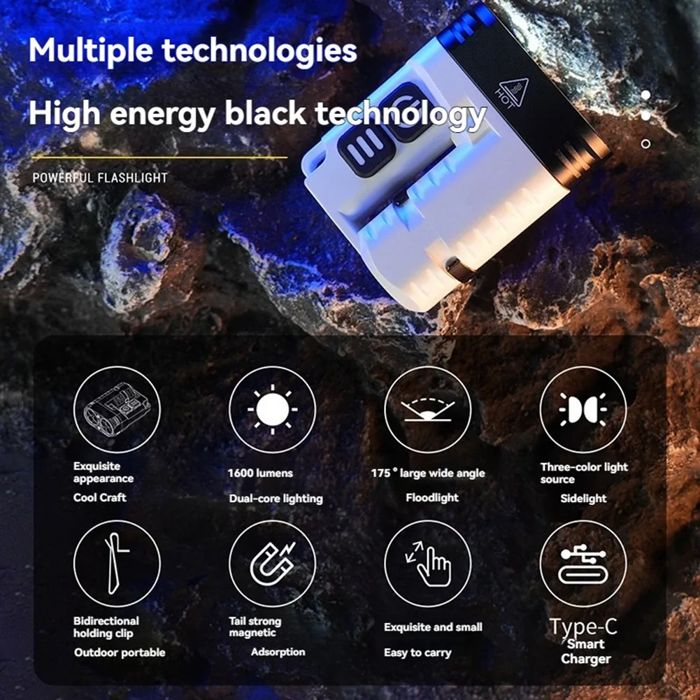 BFYLE LED Flashlight Keychain Work Light USB Rechargeable Clip Torch with Magnet for Outdoor Camping Lantern
BFYLE LED Flashlight Keychain Work Light USB Rechargeable Clip Torch with Magnet for Outdoor Camping Lantern