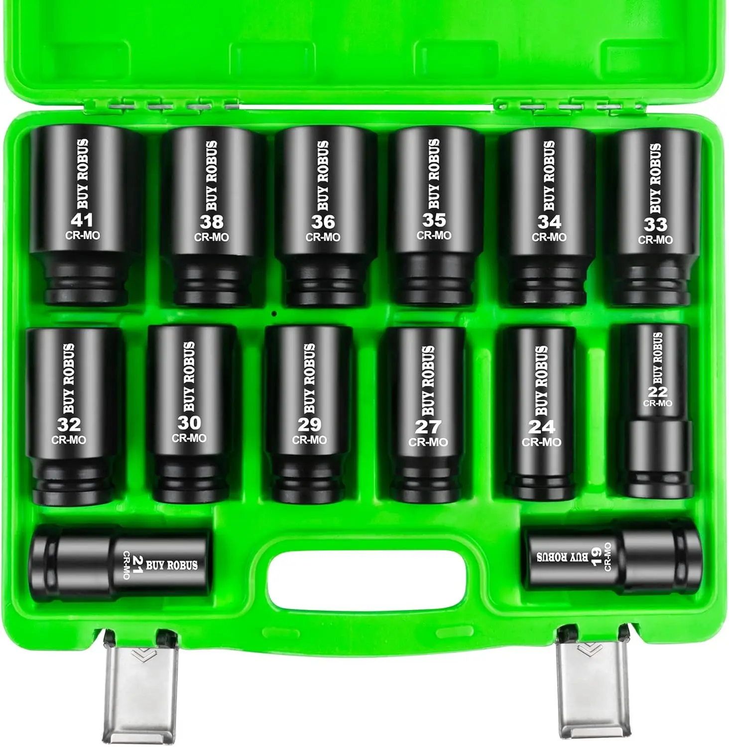 3/4" Drive Impact Socket Set 14 Piece CR-MO Deep Jumbo Sockets 6 Point 17-38mm for Large Vehicle Maintenance
3/4" Drive Impact Socket Set 14 Piece CR-MO Deep Jumbo Sockets 6 Point 17-38mm for Large Vehicle Maintenance
