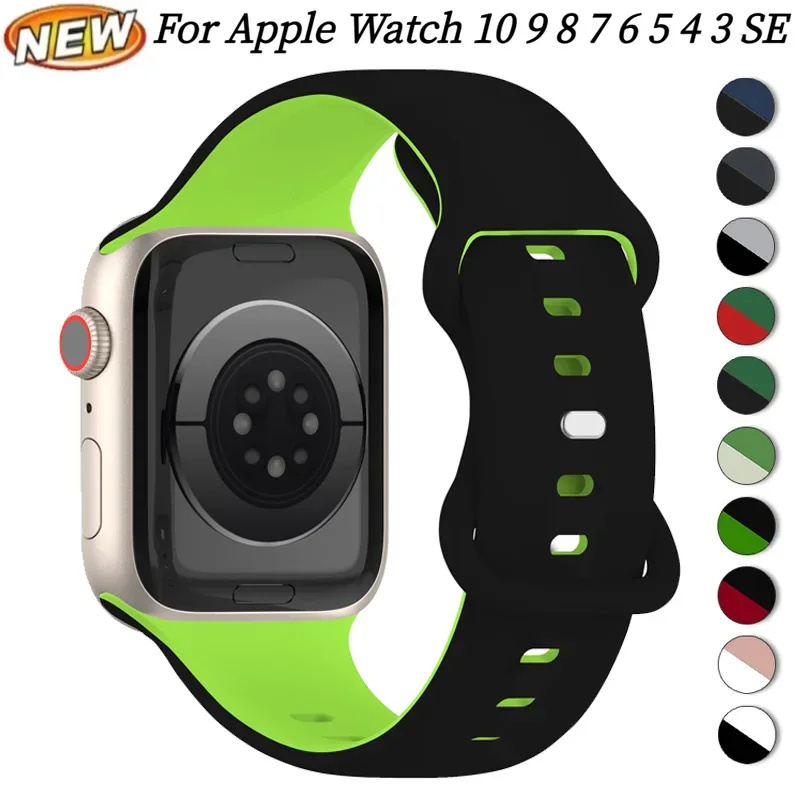 Силиконовый ремешок для Apple Watch Band 41 мм 40 мм 42 46 мм 45 мм 44 мм Спортивный браслет для iWatch Series 10 9 8 7 6 SE 5 4 3 ultra 49 мм
Силиконовый ремешок для Apple Watch Band 41 мм 40 мм 42 46 мм 45 мм 44 мм Спортивный браслет для iWatch Series 10 9 8 7 6 SE 5 4 3 ultra 49 мм