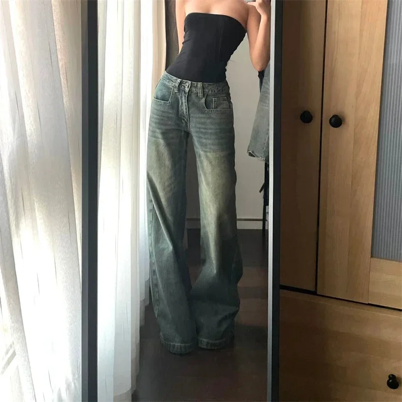 Blue Jeans Summer New Cool Girl Straight Bottoms Vintage Casual Trousers Female Mid-Waisted Pants Women's Wide Leg Retro
Blue Jeans Summer New Cool Girl Straight Bottoms Vintage Casual Trousers Female Mid-Waisted Pants Women's Wide Leg Retro