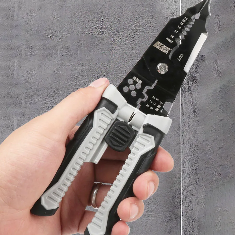 Cable Stripper Crimper Cutter Wire Stripper Decrustation Pliers Multifunctional Wire Repair Tool Pliers Hand Tools
Cable Stripper Crimper Cutter Wire Stripper Decrustation Pliers Multifunctional Wire Repair Tool Pliers Hand Tools