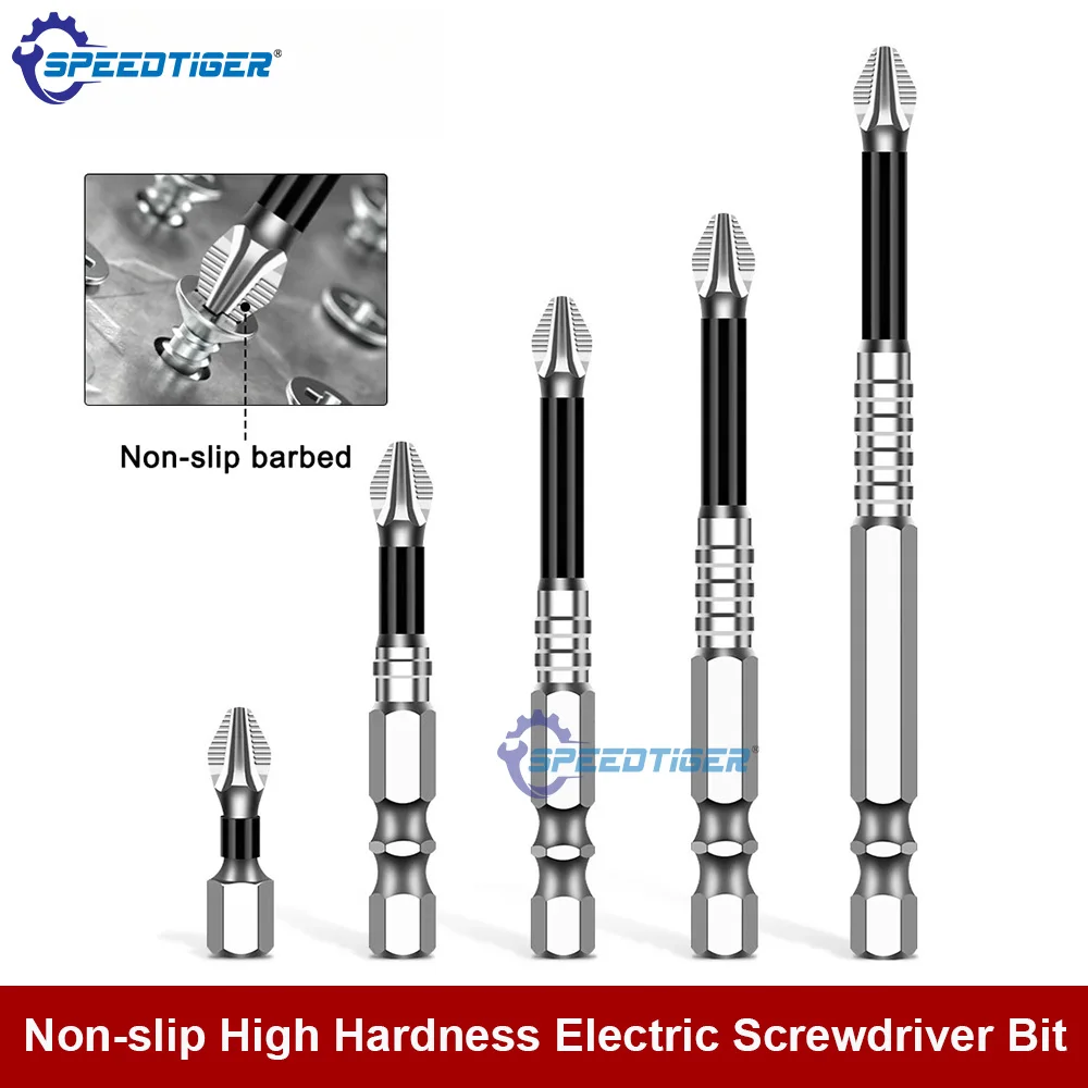 SPEEDTIGER K5 Non-slip High Hardness Bit S2 Strong Magnetic 5A Black Non-slip Cross Head Electric Drill Electric Screwdriver Bit
SPEEDTIGER K5 Non-slip High Hardness Bit S2 Strong Magnetic 5A Black Non-slip Cross Head Electric Drill Electric Screwdriver Bit