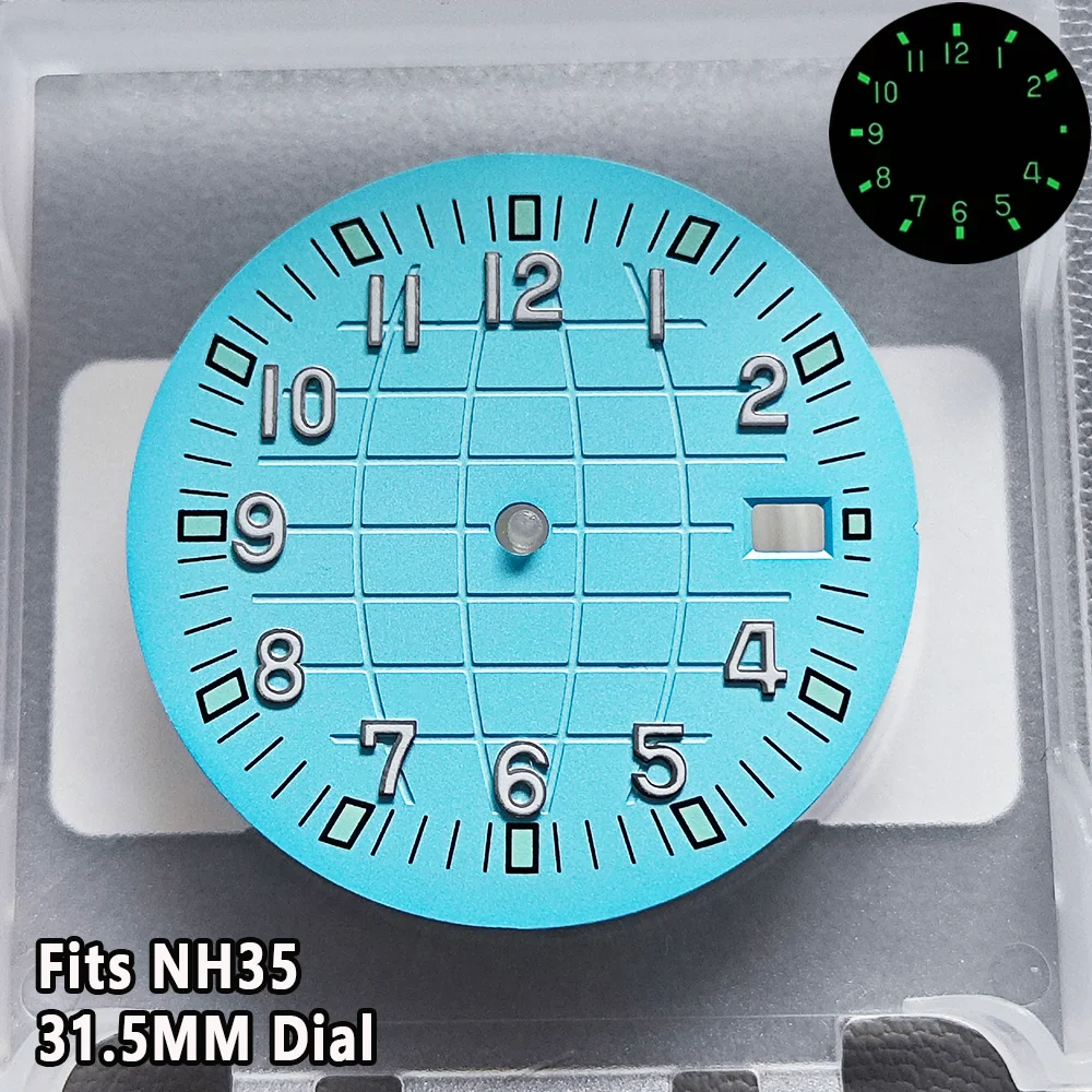 NH35 Dial 31.5mm Grenade Dial C3 Green Luminous Dial Fit For Nod AQUANAUT For NH35 Automatic Movement Watch Dial Accessories
NH35 Dial 31.5mm Grenade Dial C3 Green Luminous Dial Fit For Nod AQUANAUT For NH35 Automatic Movement Watch Dial Accessories