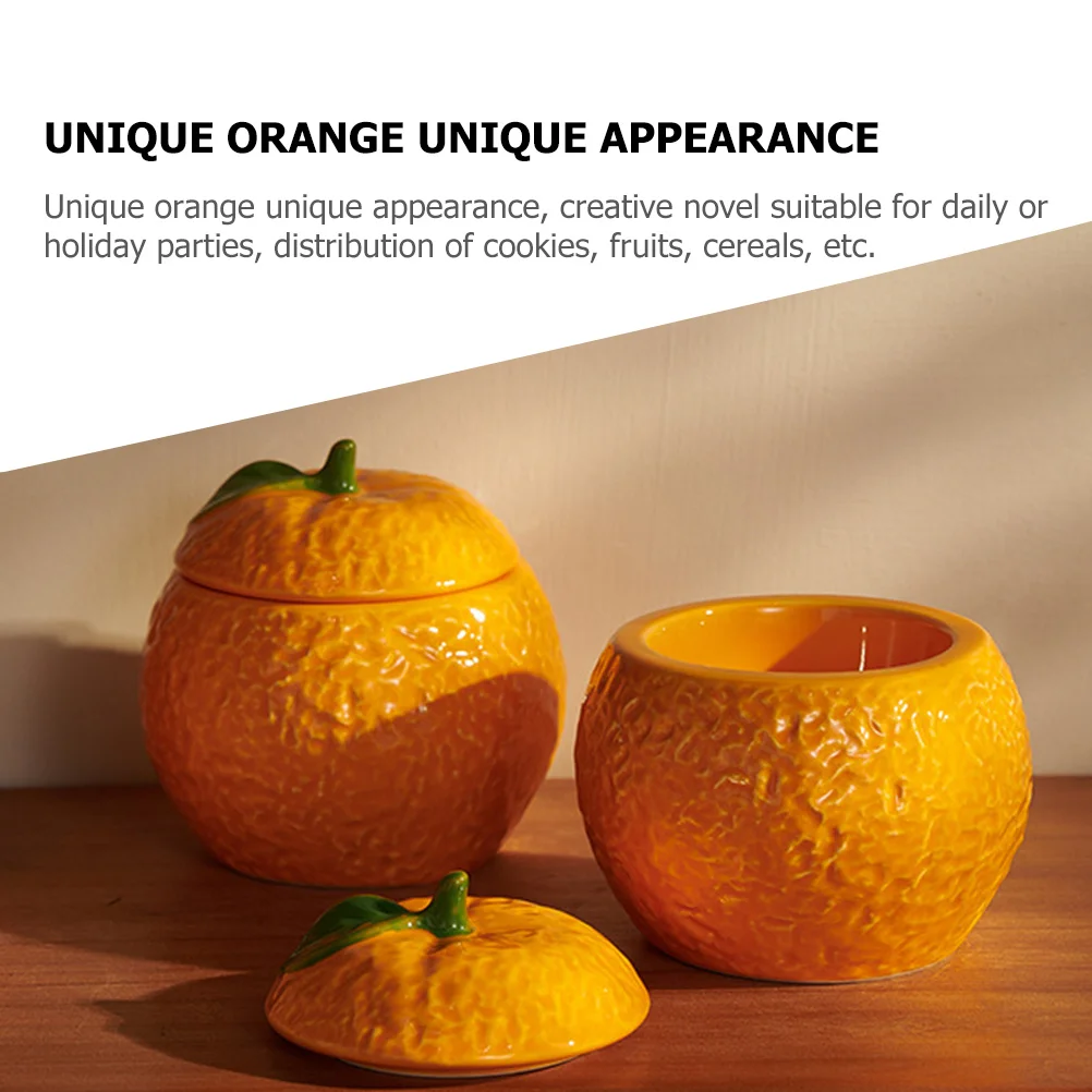 Ceramic Food Storage Jar Orange-Shaped Airtight Container for Tea Cereal Snacks Candy Dry Goods Kitchen Pantry Organization Home
Ceramic Food Storage Jar Orange-Shaped Airtight Container for Tea Cereal Snacks Candy Dry Goods Kitchen Pantry Organization Home