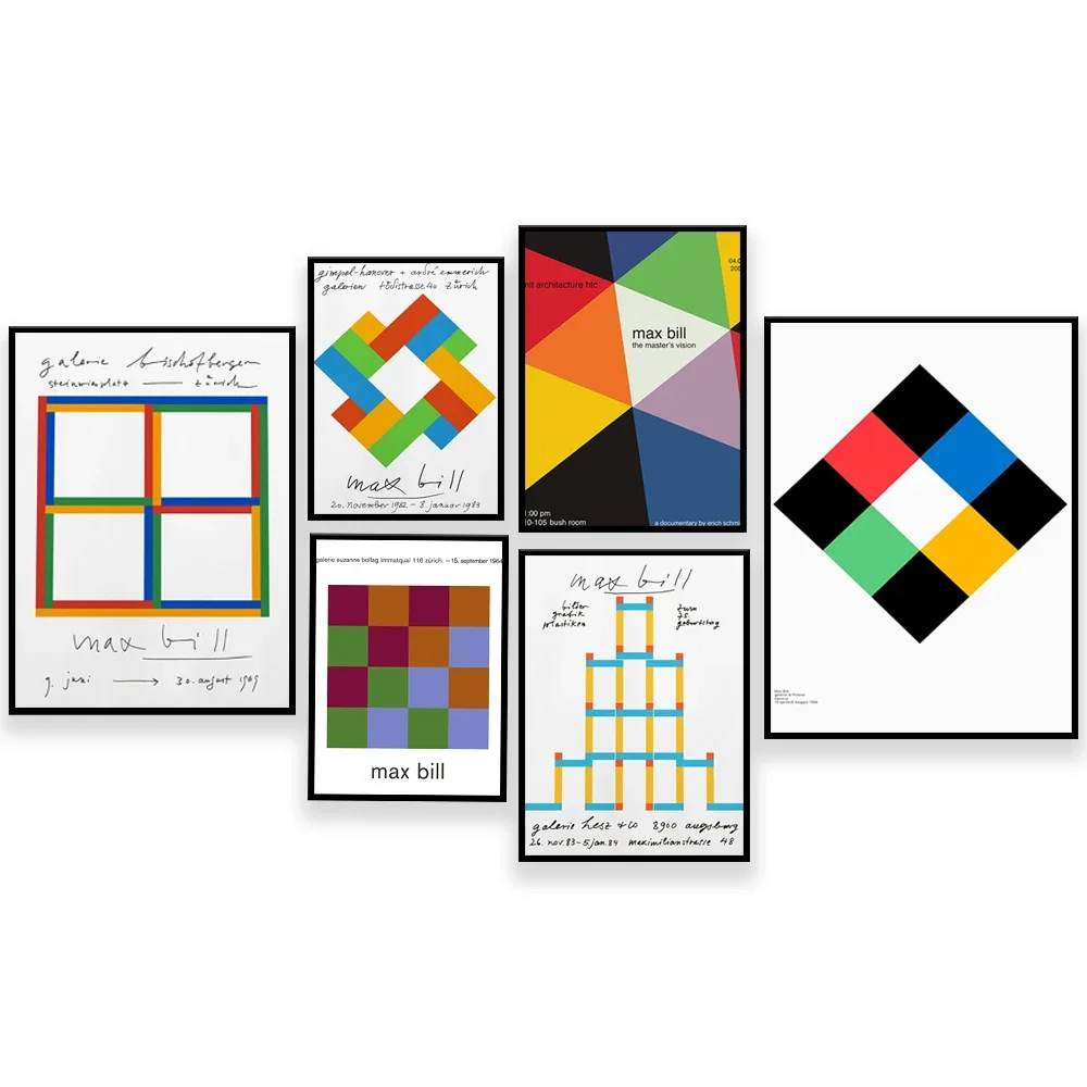 Exhibition Posters Max Bill Paintings Minimalist Abstract Modern Home Decor Prints Wall Art Canvas Modular Picture Gifts
Exhibition Posters Max Bill Paintings Minimalist Abstract Modern Home Decor Prints Wall Art Canvas Modular Picture Gifts