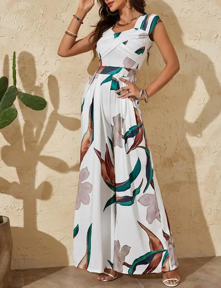 Sexy Jumpsuit for Womens 2025 Plants Print Off Shoulder Wide Leg Jumpsuit Full Length for Sexy and Elegant Women
Sexy Jumpsuit for Womens 2025 Plants Print Off Shoulder Wide Leg Jumpsuit Full Length for Sexy and Elegant Women