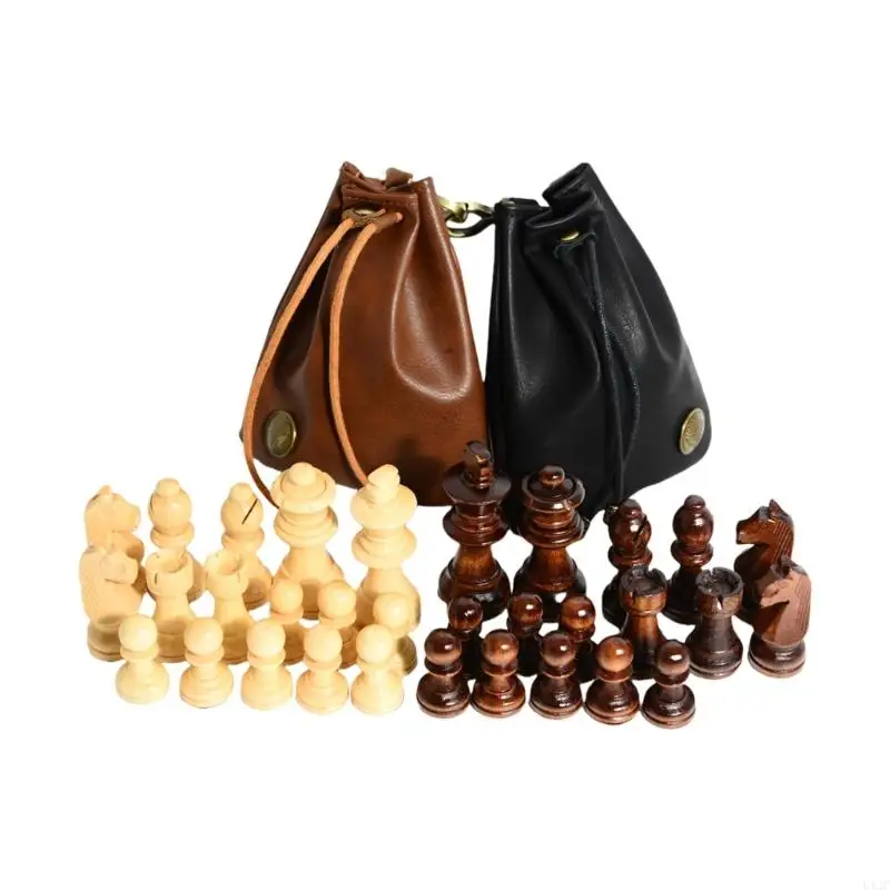 U1JC 32Pcs Portable Chess Pieces International Chess Figures with Bag Hand Carved Tournament Chessmen for Adult Children
U1JC 32Pcs Portable Chess Pieces International Chess Figures with Bag Hand Carved Tournament Chessmen for Adult Children