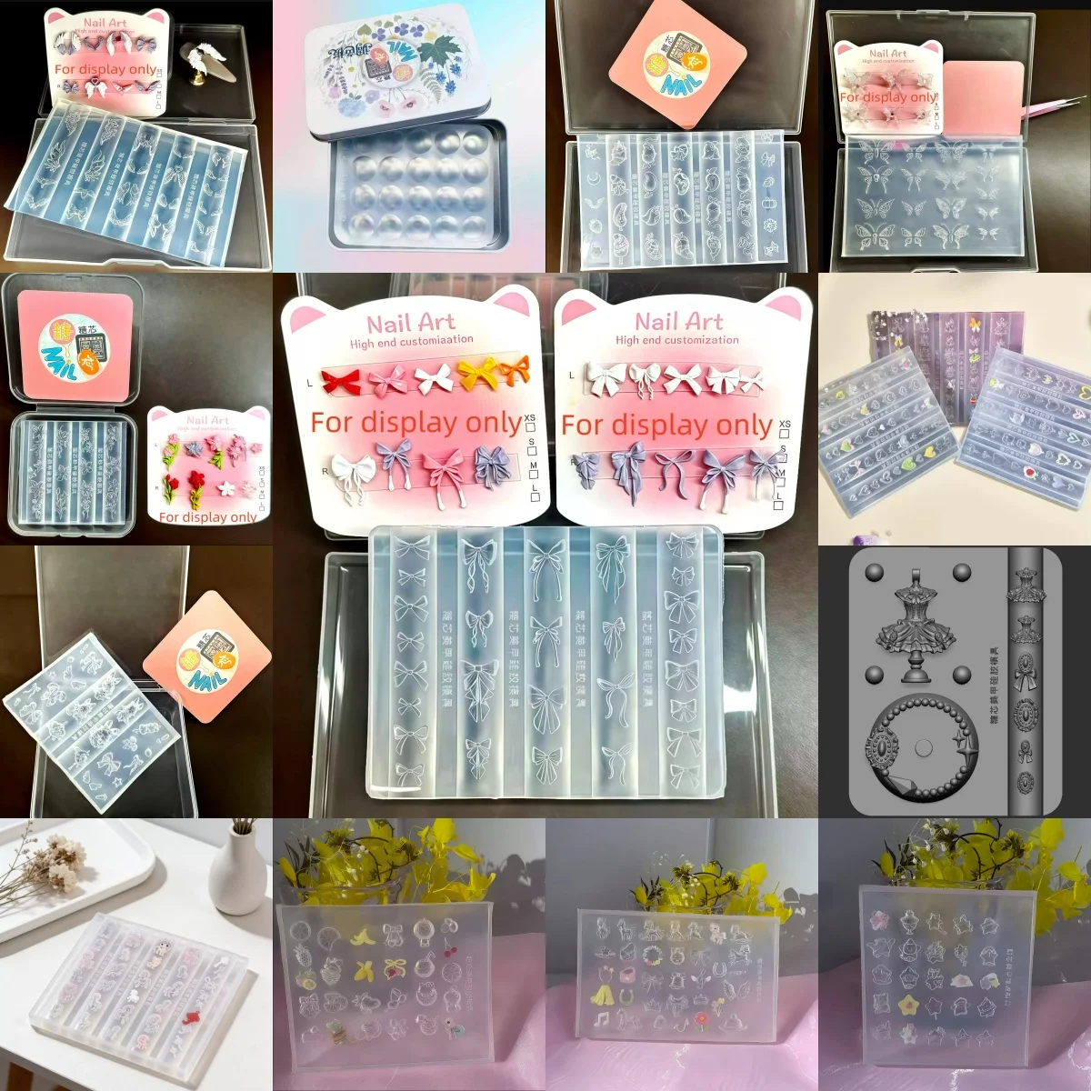 Flowers Butterflies Wings Mangoes Unicorns Angels Starlight Eyes Chinese style Horses Nail Art Mold Silicone Manicure Decoration
Flowers Butterflies Wings Mangoes Unicorns Angels Starlight Eyes Chinese style Horses Nail Art Mold Silicone Manicure Decoration