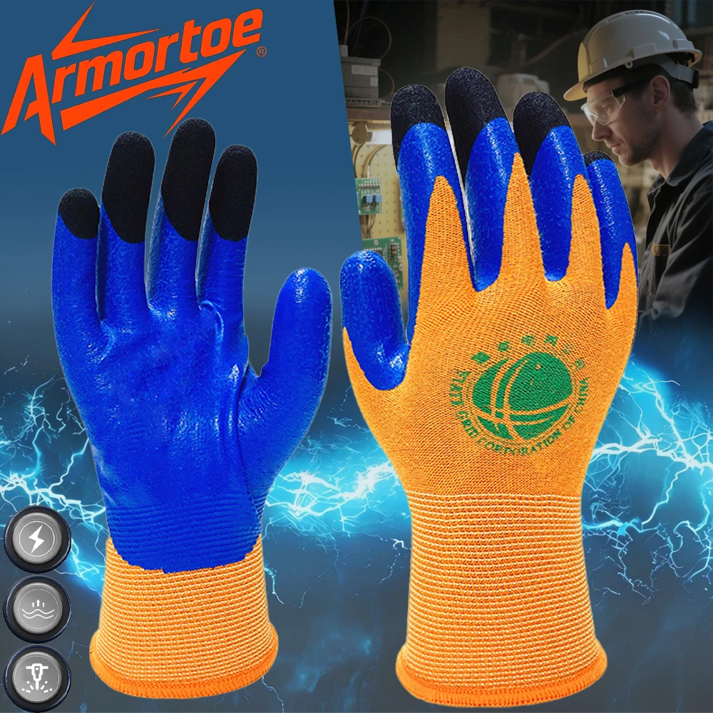 ArmorToe 400V Lineman Gloves Flame Resistant Insulating Touchscreen Compatible for Low Voltage Metering Work #Armor8026
ArmorToe 400V Lineman Gloves Flame Resistant Insulating Touchscreen Compatible for Low Voltage Metering Work #Armor8026