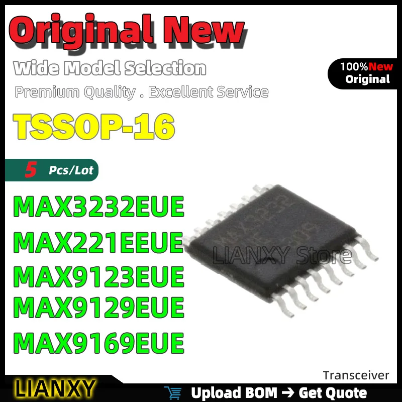 5 шт. TSSOP-16 MAX3232EUE MAX221EEUE MAX9123EUE MAX9129EUE MAX9169EUE трансивер новый оригинальный
5 шт. TSSOP-16 MAX3232EUE MAX221EEUE MAX9123EUE MAX9129EUE MAX9169EUE трансивер новый оригинальный