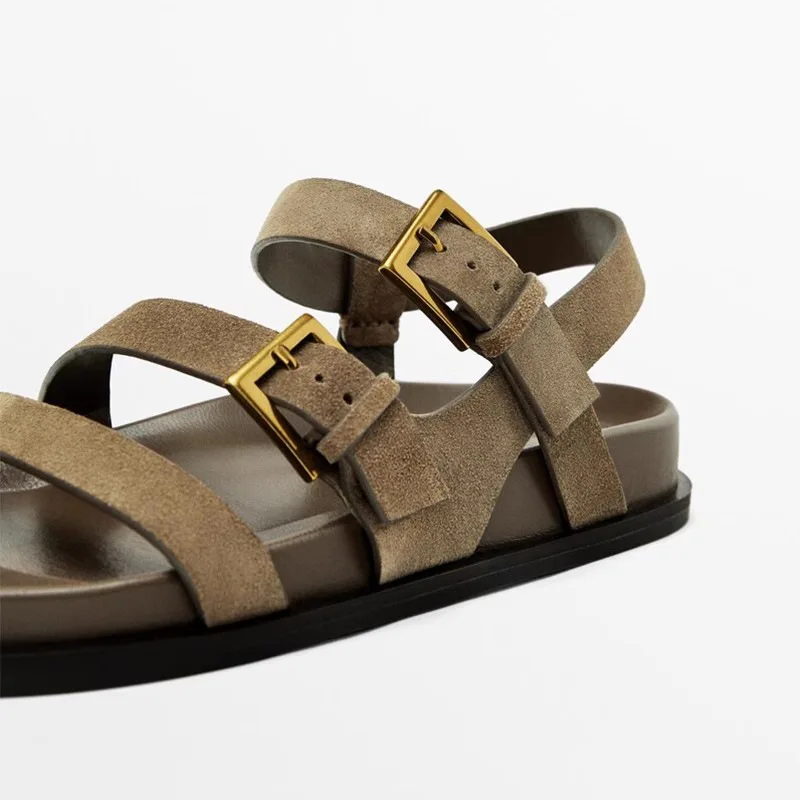Withered French Countryside Roman Sandals Minimalist Women's Shoes Leather Flat Roman Sandals Belt Buckle Shoes Summer Sandals
Withered French Countryside Roman Sandals Minimalist Women's Shoes Leather Flat Roman Sandals Belt Buckle Shoes Summer Sandals