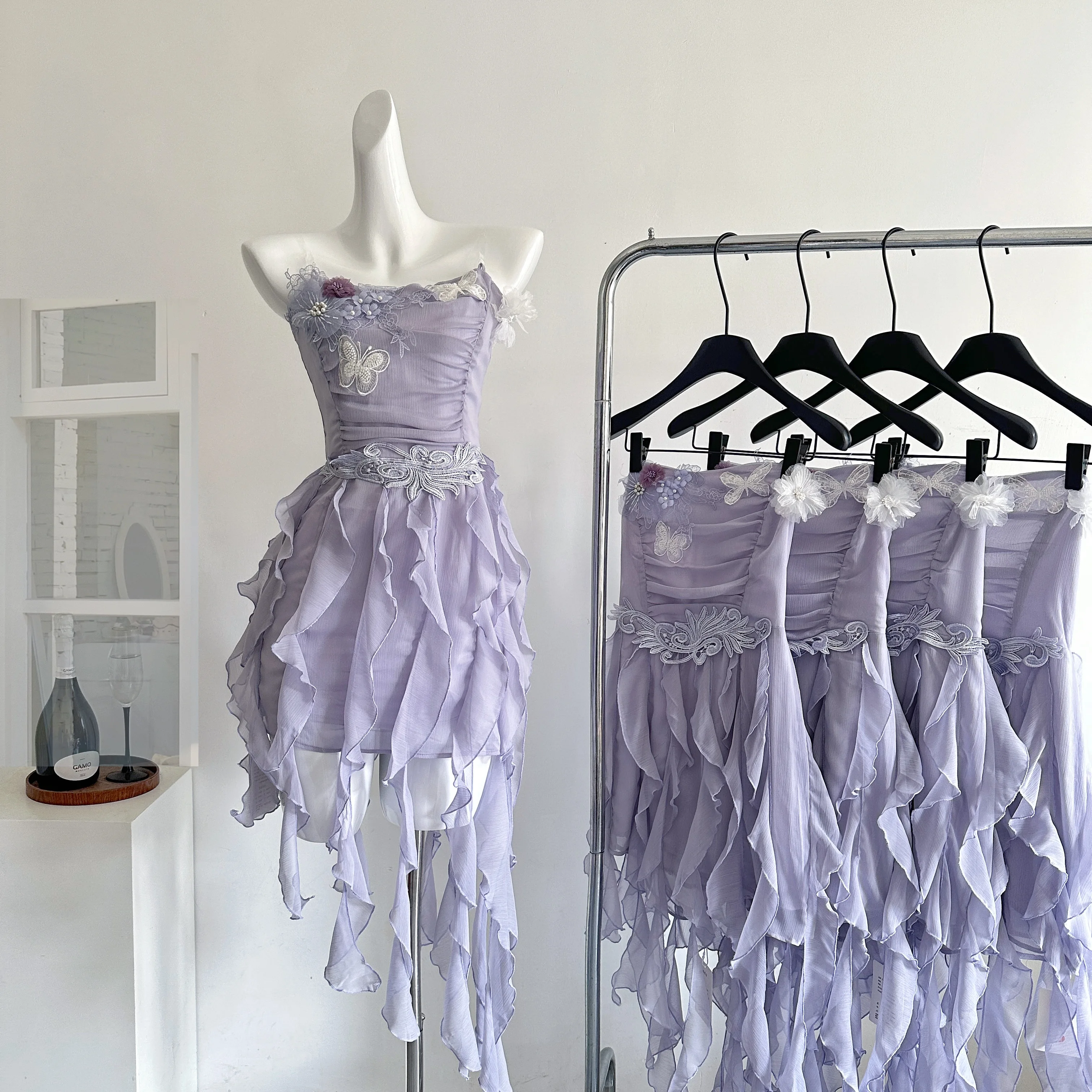 Women's Purple Flower Butterfly Dress Y2K French Casual Elegant Aesthetics 2000s Style Cute Party Retro Dress Clothing 2025 New
Women's Purple Flower Butterfly Dress Y2K French Casual Elegant Aesthetics 2000s Style Cute Party Retro Dress Clothing 2025 New