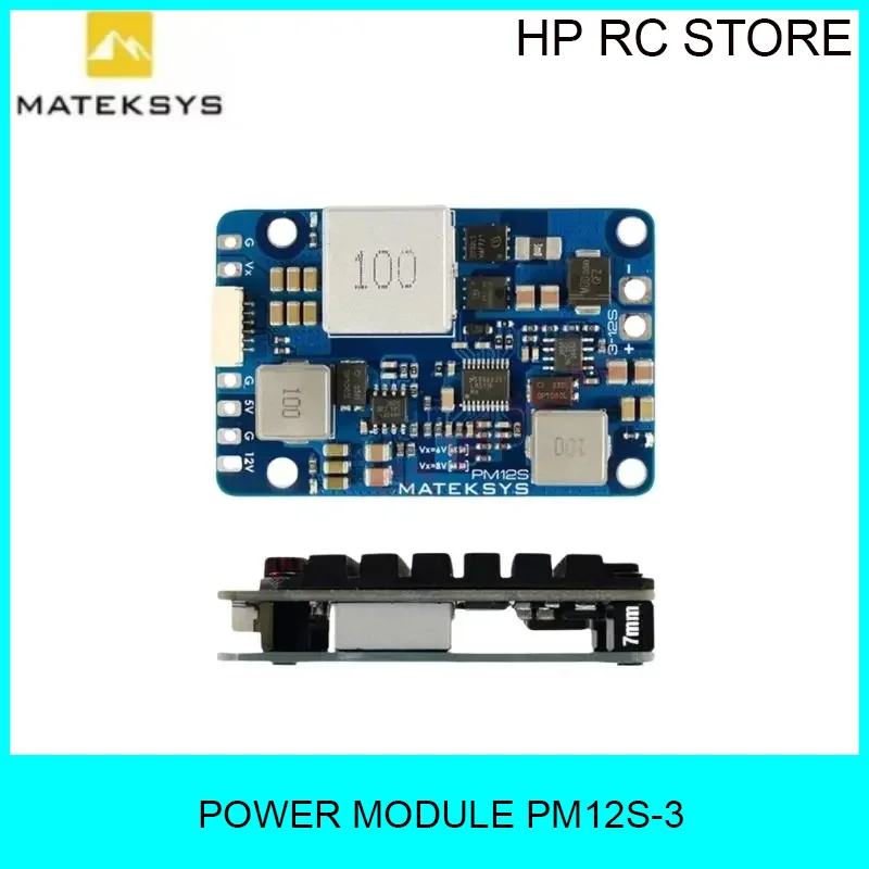 Matek PM12S-3 Power Module - 3-12S LiPo Input w/5V 9V Dual BEC & Heatsink for Multirotor Fixed-Wing Cinewhoop FPV Drones
Matek PM12S-3 Power Module - 3-12S LiPo Input w/5V 9V Dual BEC & Heatsink for Multirotor Fixed-Wing Cinewhoop FPV Drones