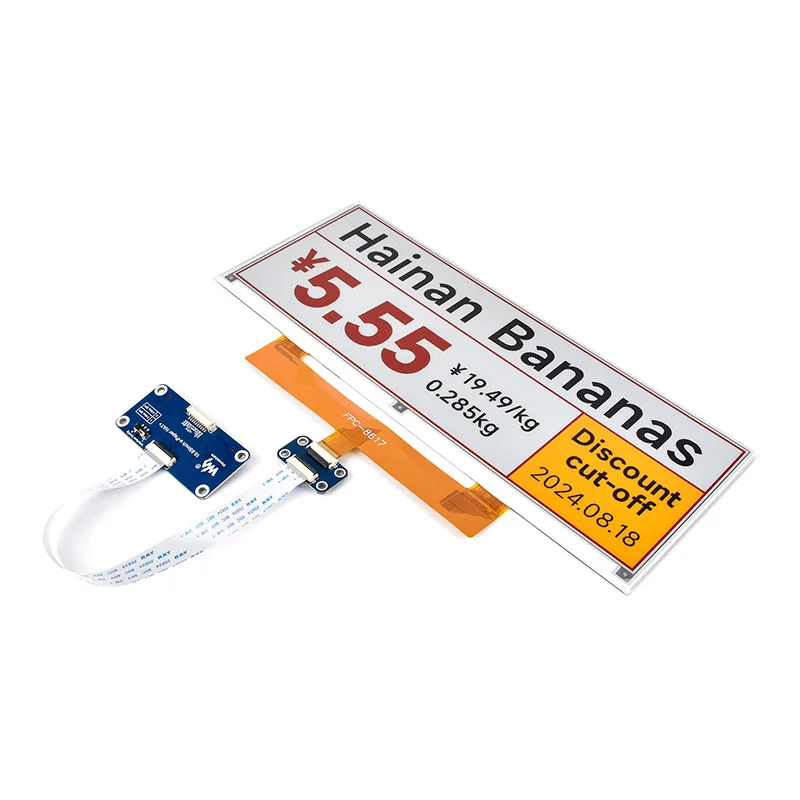 Waveshare 10.85inch e-Paper display (G), e-ink display, 1360x480, Red/Yellow/Black/White, SPI,for Raspberry Pi/Jetson Nano
Waveshare 10.85inch e-Paper display (G), e-ink display, 1360x480, Red/Yellow/Black/White, SPI,for Raspberry Pi/Jetson Nano