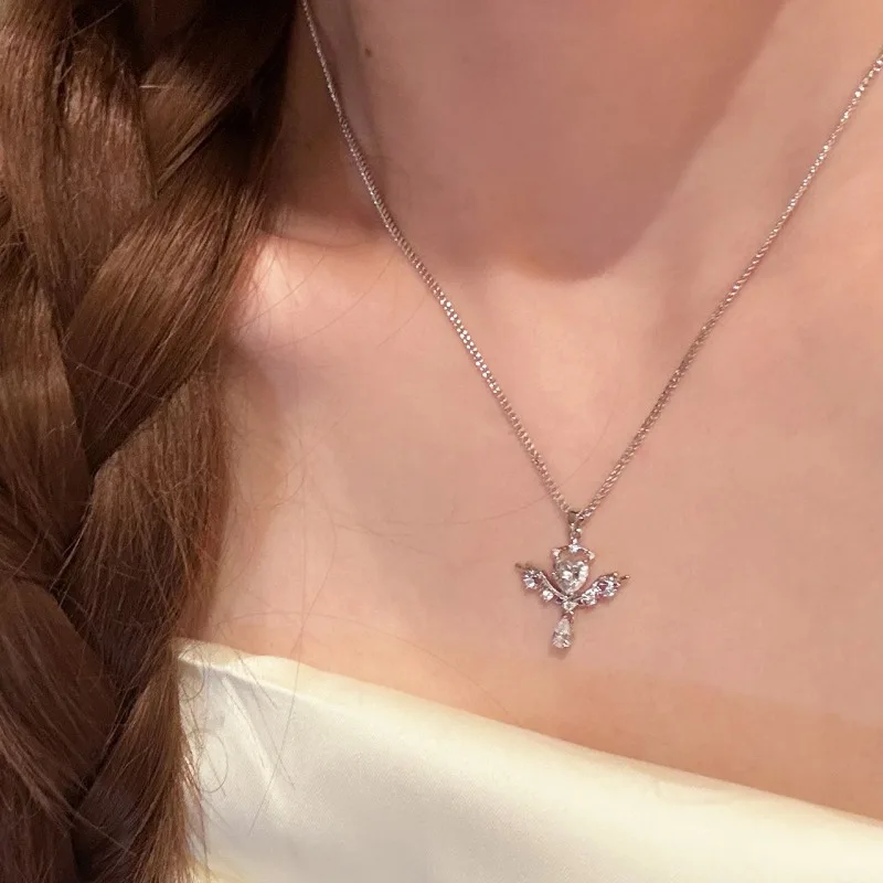 Angel Heart Love Necklace Light Luxury High Sense Gentle Super Fairy Clavicle Chain Sweet Exquisite Temperament Versatile Neckla
Angel Heart Love Necklace Light Luxury High Sense Gentle Super Fairy Clavicle Chain Sweet Exquisite Temperament Versatile Neckla