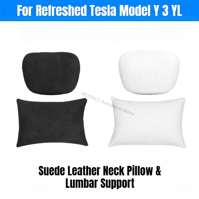 For Tesla Model Y 3 YL Refreshed Suede Leather Neck Pillow Lumbar Support Neck Waist Head Cushion Breathable Car Accessories
For Tesla Model Y 3 YL Refreshed Suede Leather Neck Pillow Lumbar Support Neck Waist Head Cushion Breathable Car Accessories